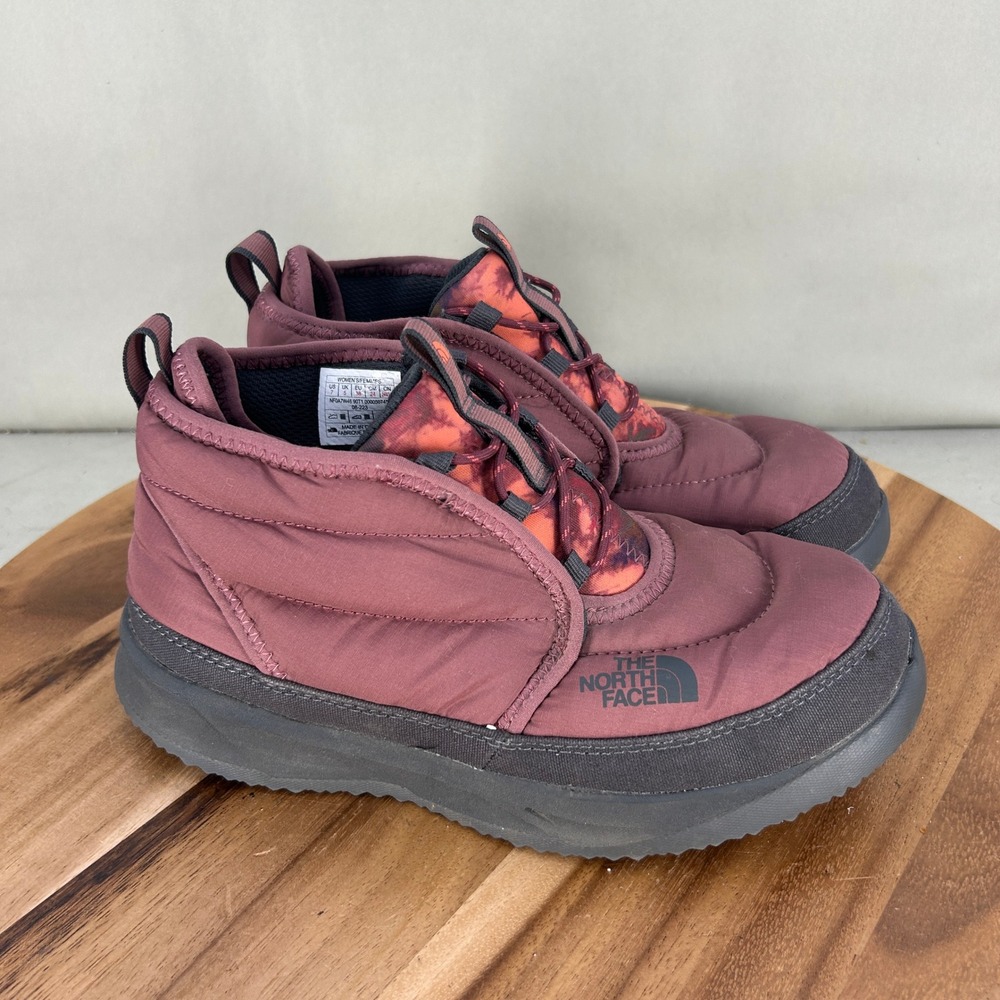 The North Face Thermoball Traction Bootie Mauve Pink Womens Size 7 Insulated